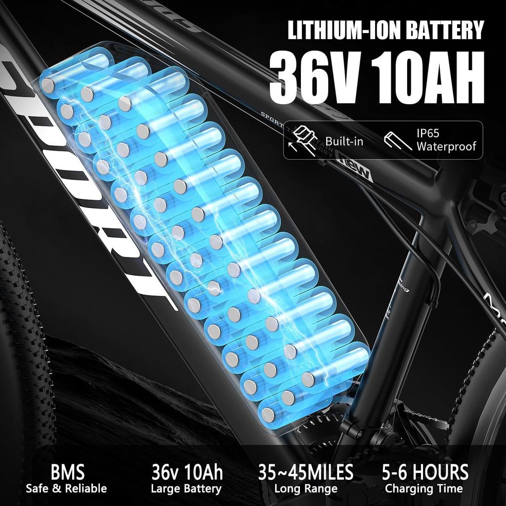 NIEUW Mountain Sport Technology E-Bikes 7v 26inch 42cm